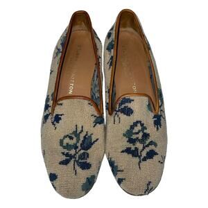 Stubbs & Wootton Palm Beach Leather Canvas Loafers Size: 6.5